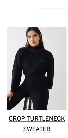 Shop Crop Turtleneck Sweater