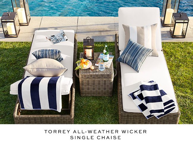 Torrey All-Weather Wicker Single Chaise