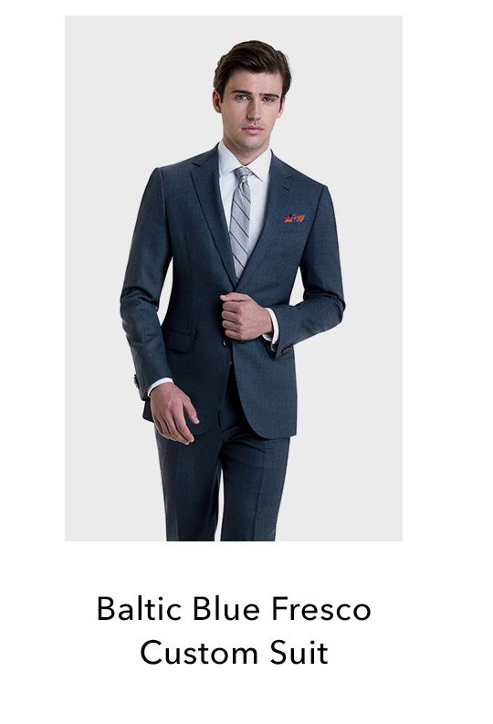 Baltic Blue Fresco Custom Suit
