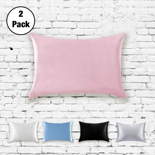 2-Pack Silk Pillowcases - 5 Colors