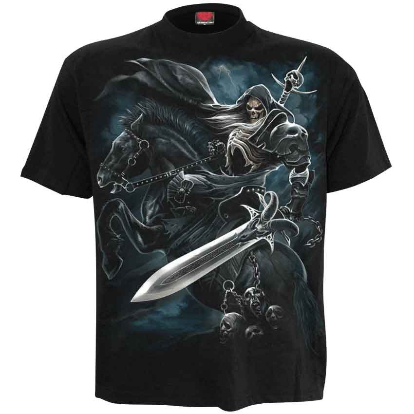 Image of Grim Rider Mens Gothic T-Shirt