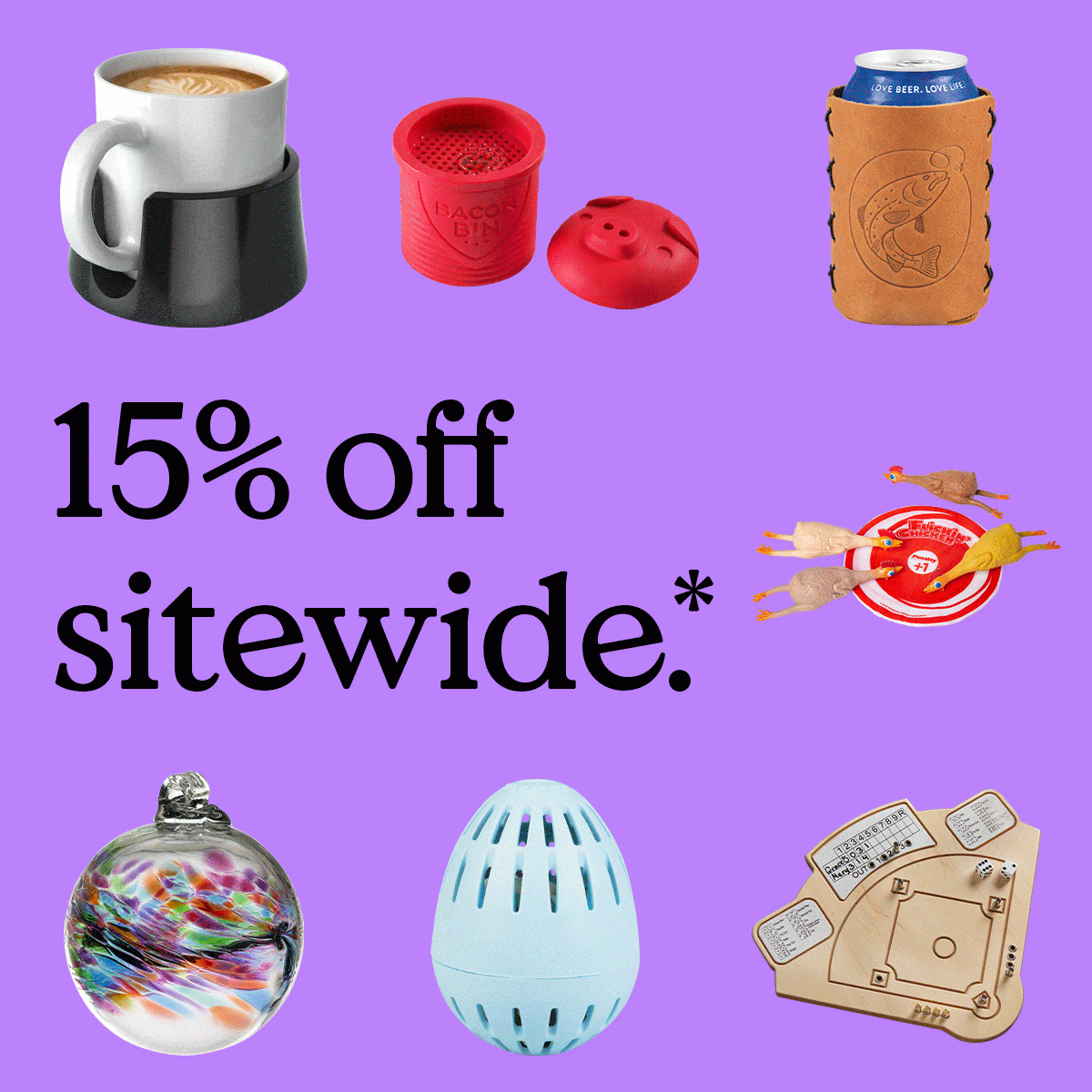 15% off sitewide.