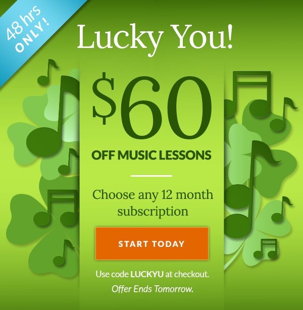 Lucky You! Save $60 off any 12 month subscription with code LUCKYU.