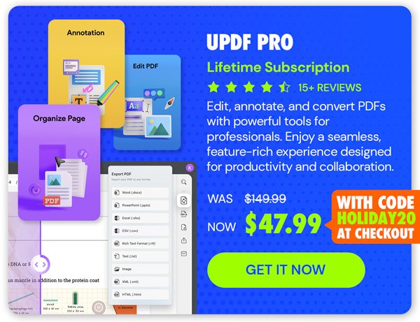 UPDF Pro: Lifetime Subscription