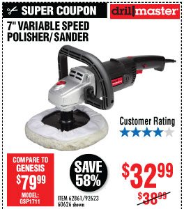 View 7 in. 10 Amp Variable Speed Polisher