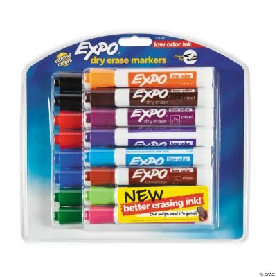 16-Color Expo<sup>®</sup> Washable Low Odor Dry Erase Markers