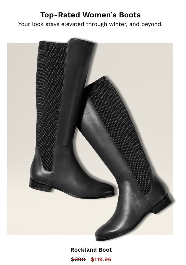 Top Rated Women's Boots | Shop Rockland Boot in Black Leather