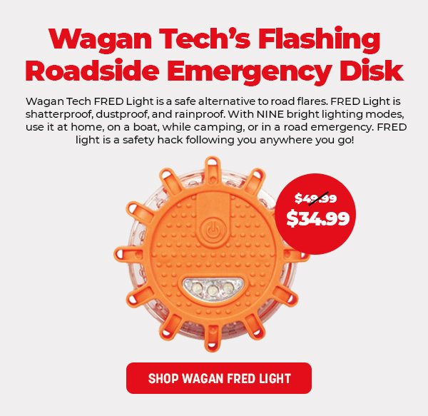 Wagan Tech F.R.E.D. Light-Flashing Roadside Emergency Disk (3-Pack)