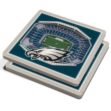 Philadelphia Eagles 3D StadiumViews Coasters - Green