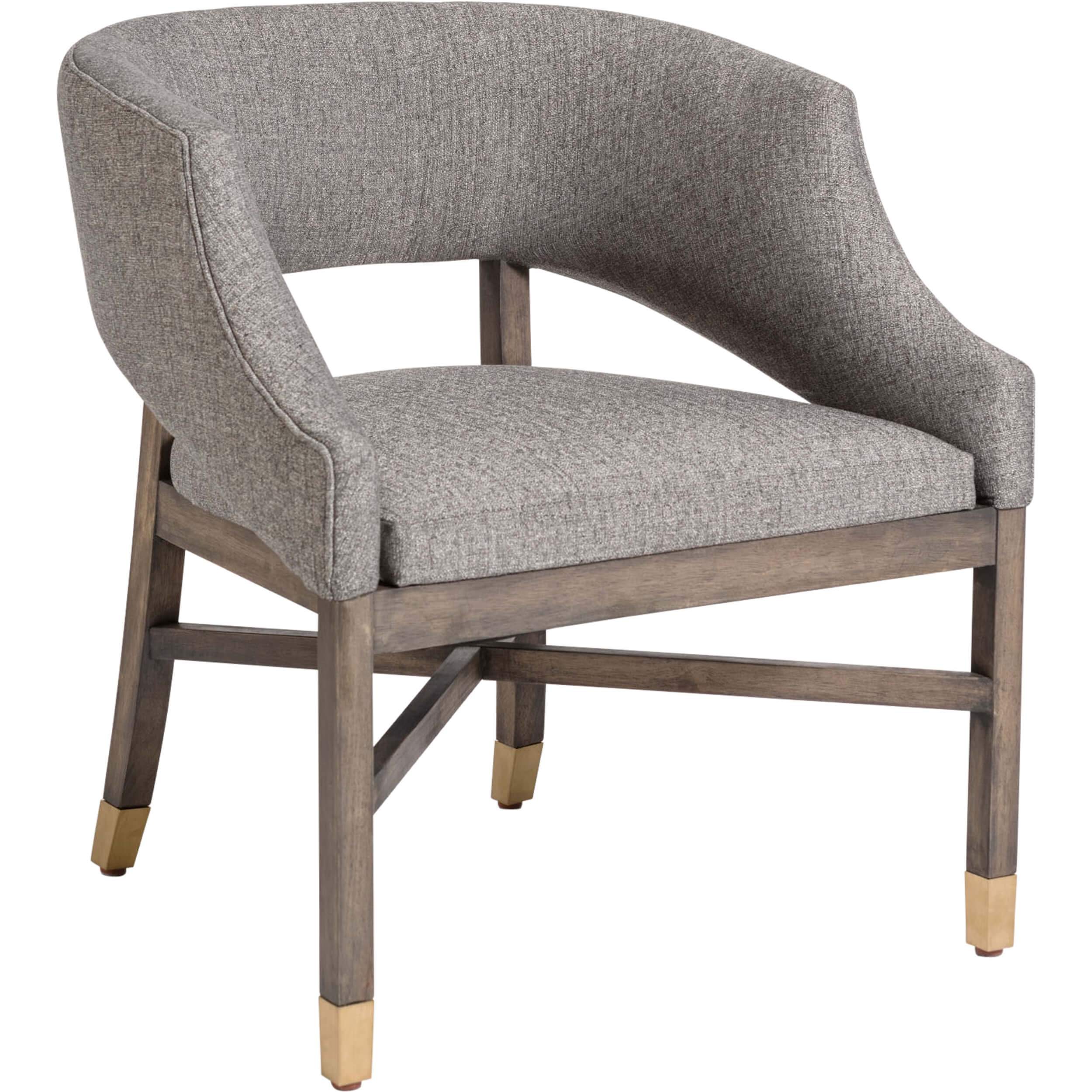 Image of Wyatt Dining Chair, Modern Tweed