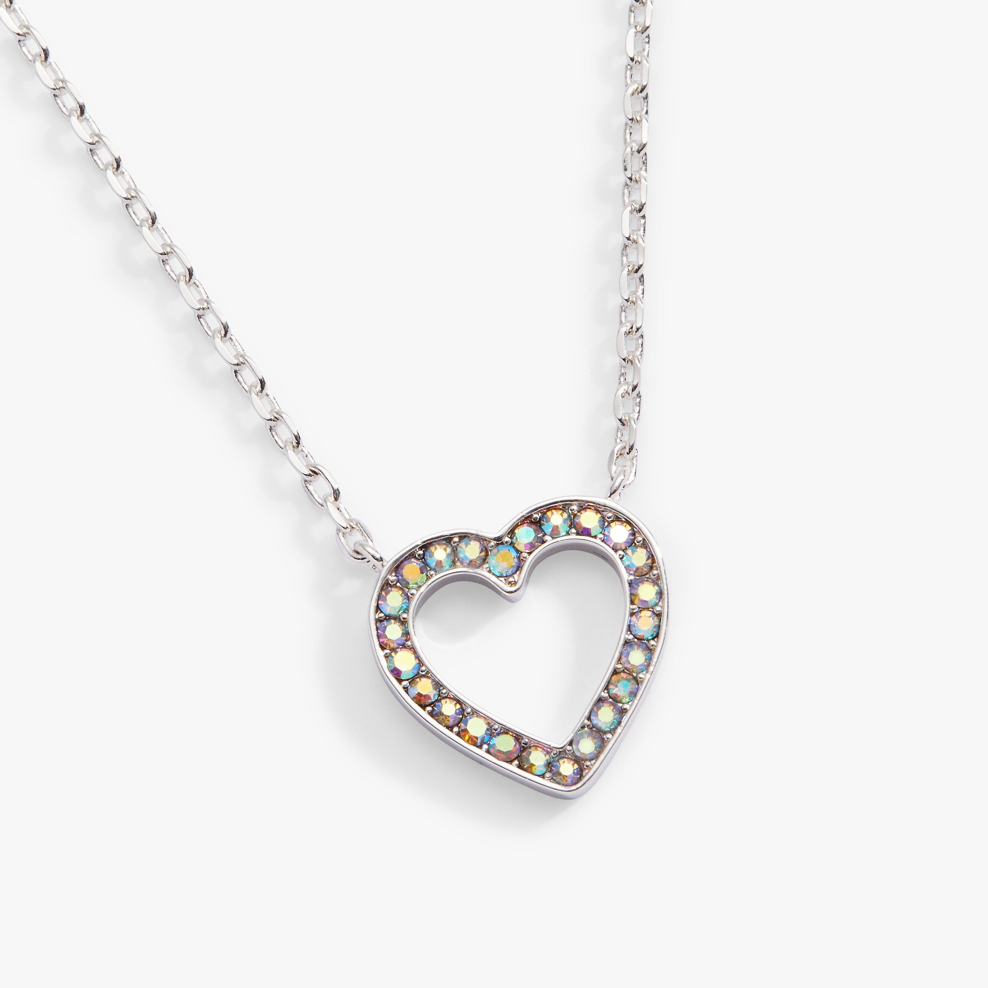 Heart and Crystal Necklace