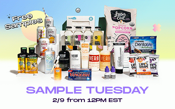 Sample Tuesday is tomorrow!