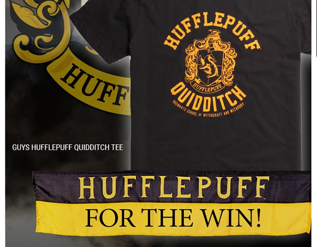 Harry Potter Hufflepuff Quidditch Tee