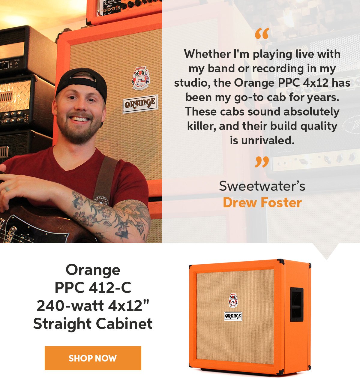 Sweetwater Staff Picks — Orange PPC 412-C — 240-watt 4x12