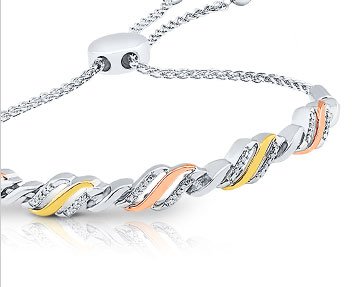 Diamond Bolo Bracelet