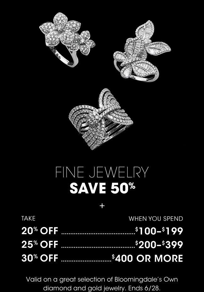 FINE JEWELRY SAVE 50%