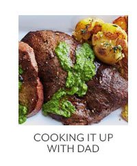 Cooking it up with Dad
