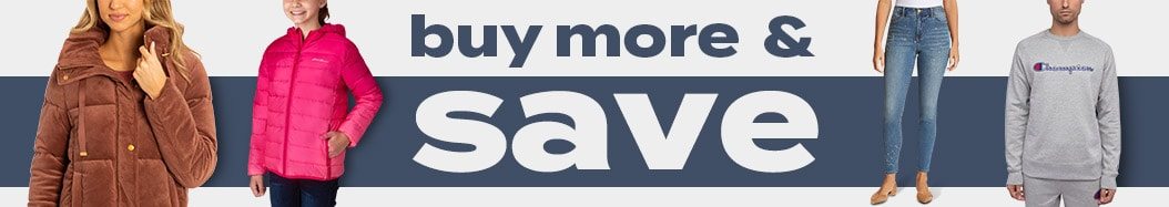 Buy more and save. 