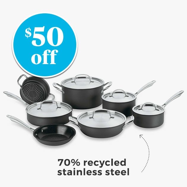 Cuisinart® Green Gourmet™ 12-Piece Cookware Set - $50 off