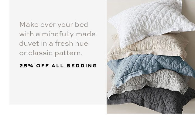 25% off all bedding