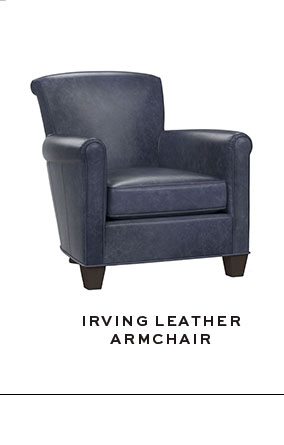 IRVING LEATHER ARMCHAIR