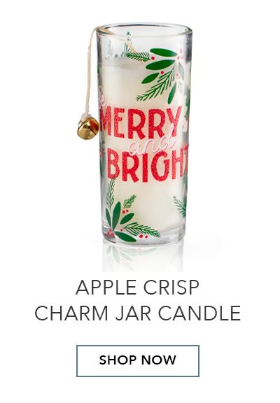 Pier 1 Apple Crisp Filled Charm Jar Candle 6oz | SHOP NOW