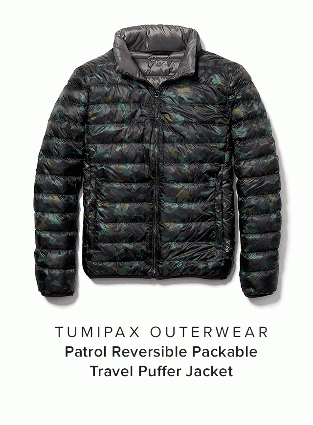 Tumi reversible store down jacket