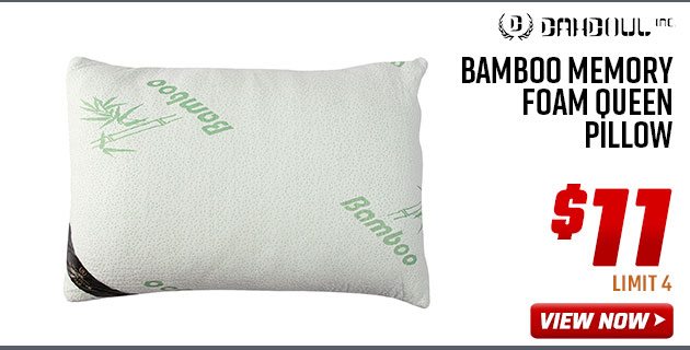 Dahdoul Queen Bamboo Memory Foam Pillow