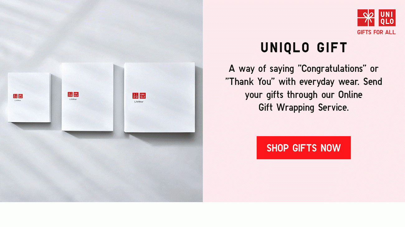 Uniqlo Gift Banner