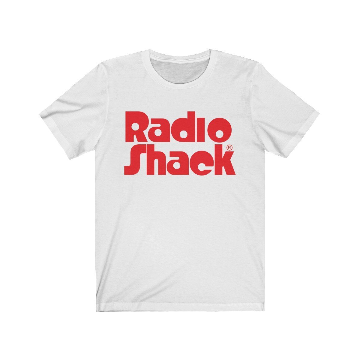 Image of RadioShack Retro Logo T-Shirt with Red Stacked Logo