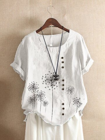 Floral Printed Short Sleeve T-shirt