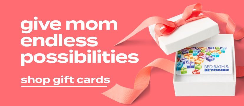 give mom endless possibilities | shop gift cards