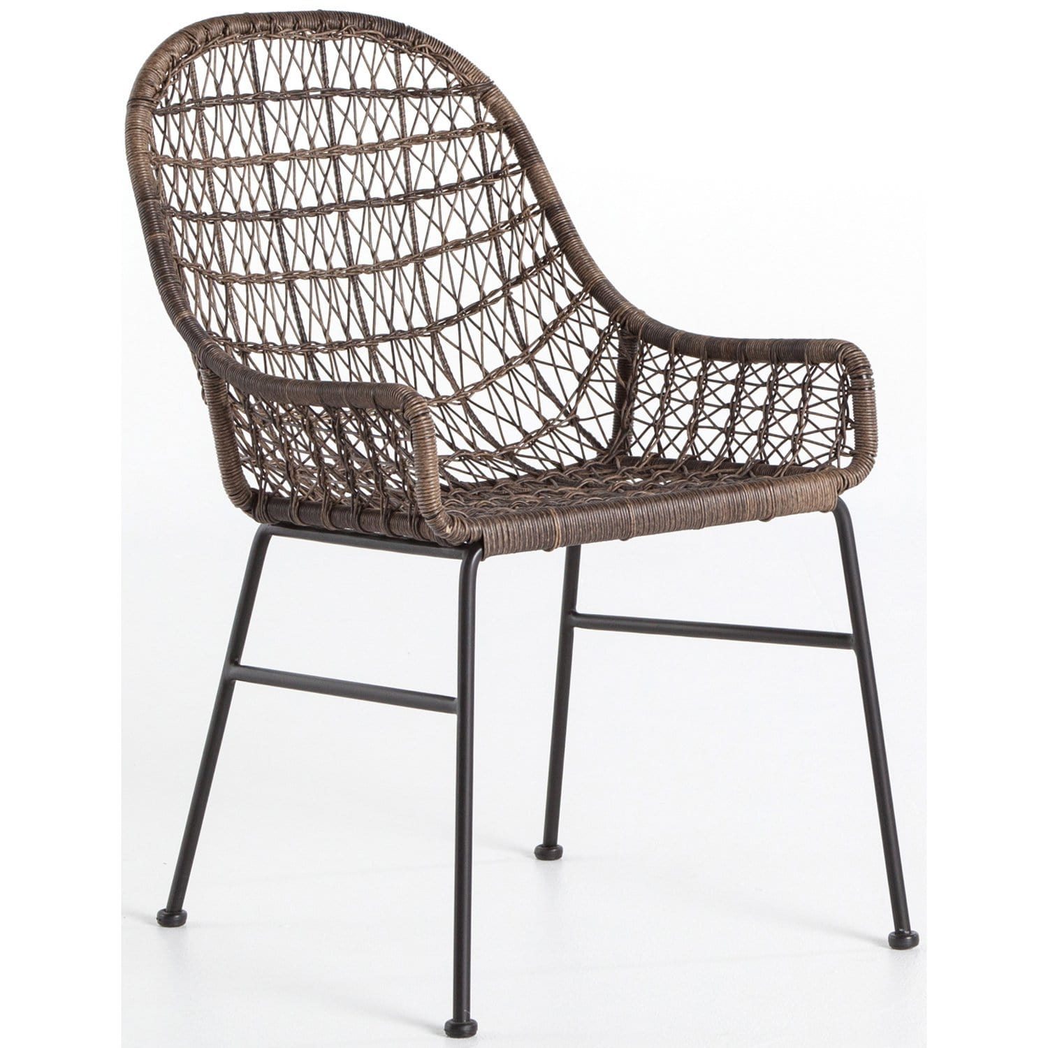 Bandera Outdoor Low Arm Dining Chair, Set of 2