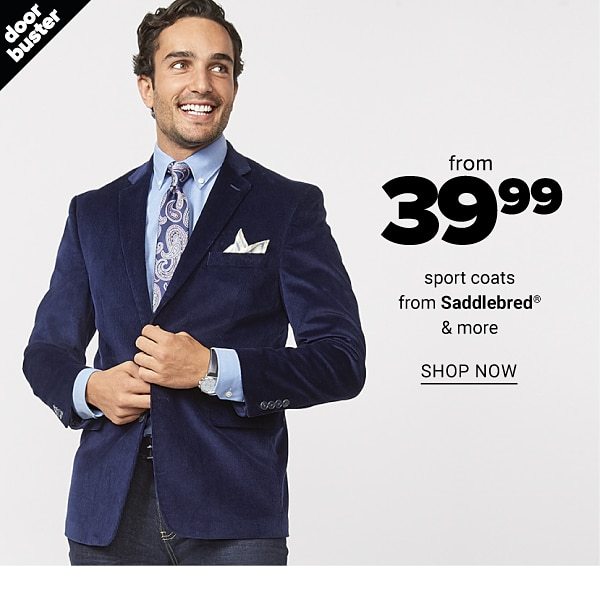 From 39.99 Sportcoats from Saddlebred & more - Shop Now