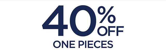40% Off One Pieces