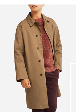 MEN BLOCKTECH CONVERTIBLE COAT $69.90