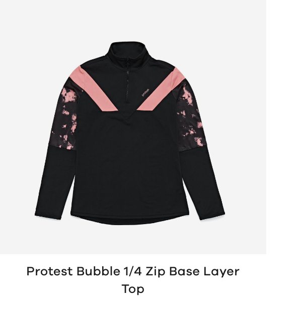 Protest Bubble 1/4 Zip Base Layer Top