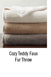Cozy Teddy Faux Fur Throw