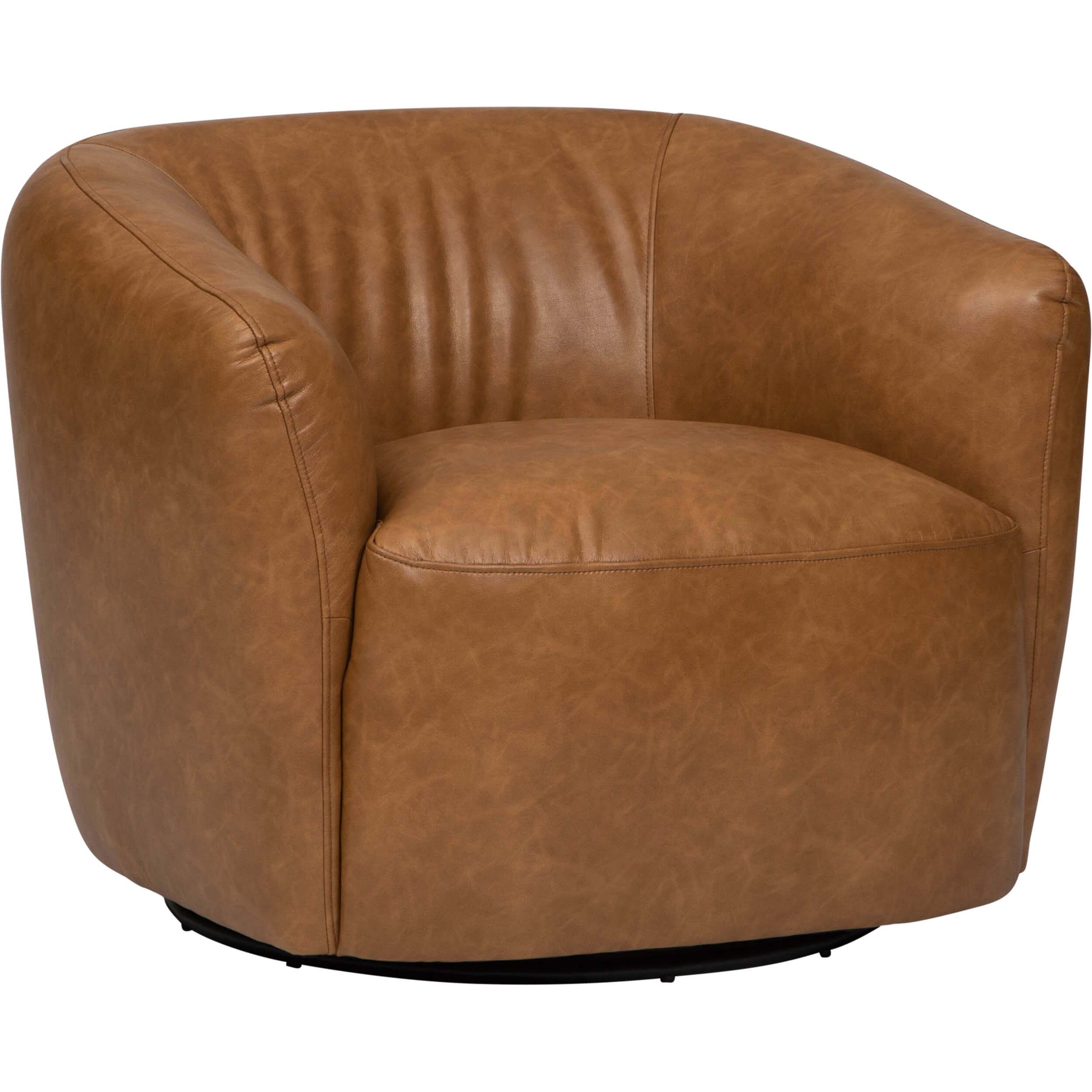 Image of Jack Swivel Chair, Copley Camel