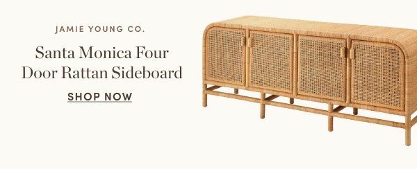 Santa Monica Four Door Rattan Sideboard