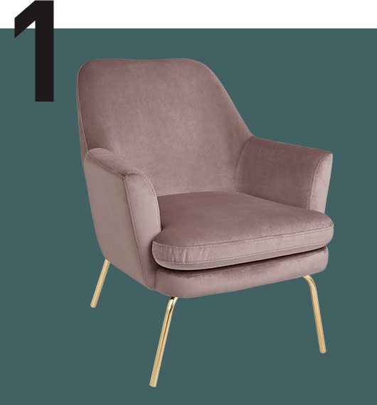 habitat celine chair pink