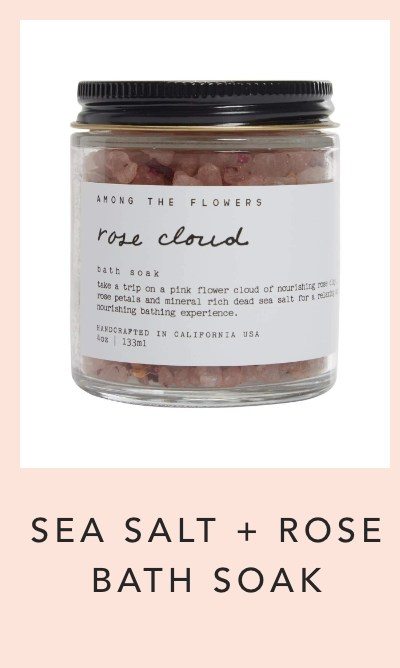 Among The Flowers Rose Cloud Sea Salt + Rose Bath Soak