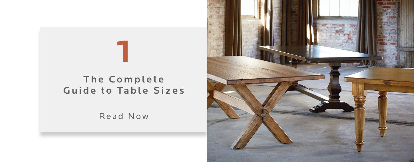 Table Dimensions. Read on the Bassett Blog.