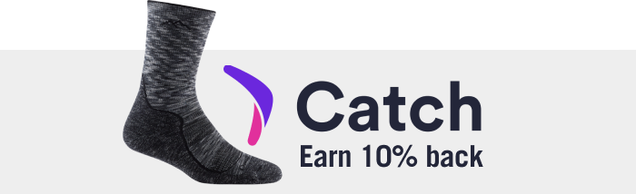 Earn 10% Back with Catch on Darn Tough socks