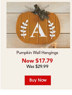 Pumpkin Wall Hangings Now $17.79 Was $ 29.99 Buy Now