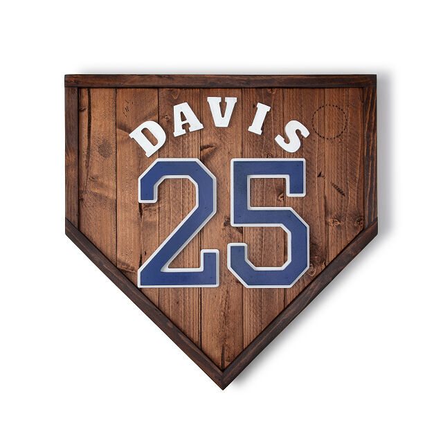 Personalized Home Plate Wall Art