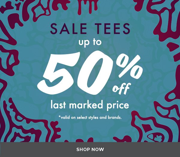 Men's Sale Tees - Up to 50% Off Last Price - Shop Now