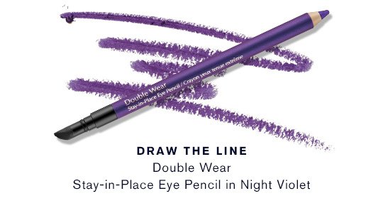 DRAW THE LINE Double Wear Stay-in-Place Eye Pencil in Night Violet 