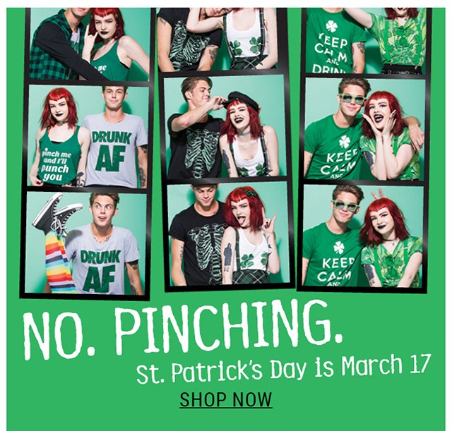 St. Patrick's Day. Shop Now