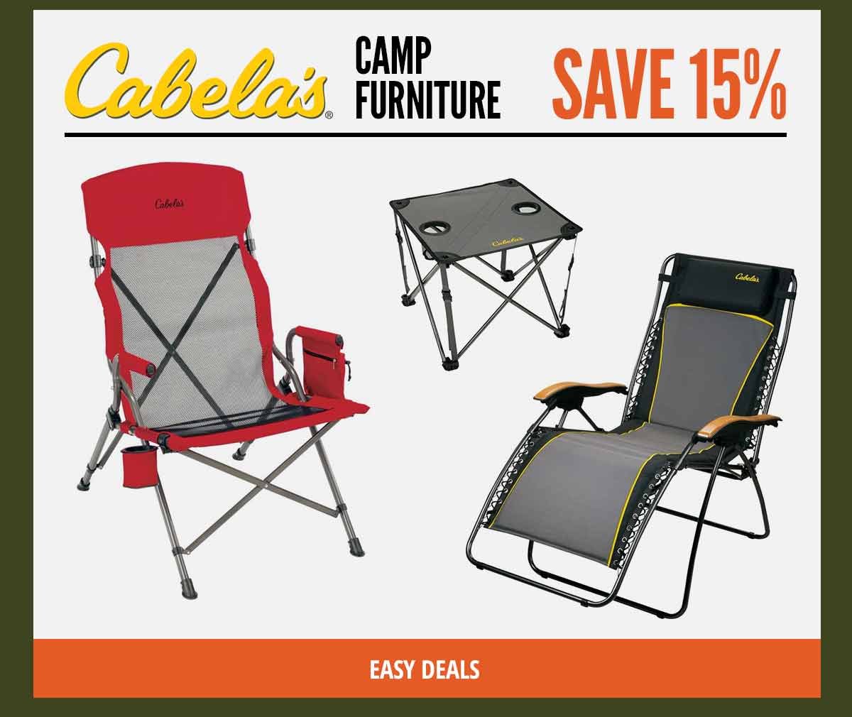 Cabela's Camp Furniture | Save 15%